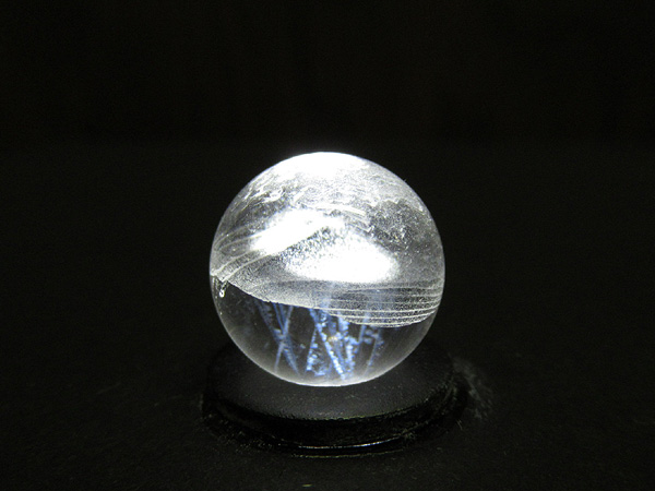 ブルーハイダウェイクォーツ エンジェルラダー 天然水晶 丸玉 販売 天然石専門店