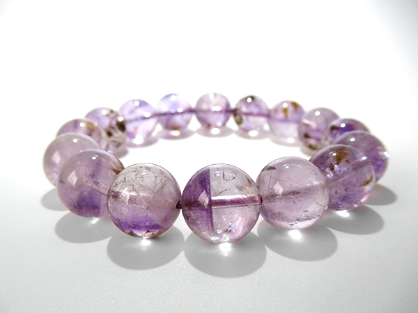 ゲーサイトインアメジストエレスチャル ブレスレット