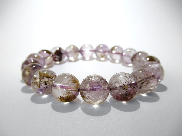 ゲーサイトインアメジストエレスチャル ブレスレット