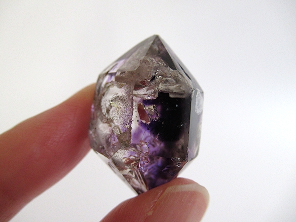 アメジストエレスチャルクォーツ ポリッシュ ポイント マダガスカル産 天然石