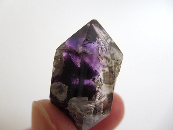 アメジストエレスチャルクォーツ ポリッシュ ポイント マダガスカル産 天然石