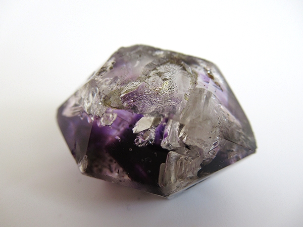 アメジストエレスチャルクォーツ ポリッシュ ポイント マダガスカル産 天然石