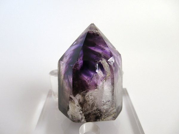 アメジストエレスチャルクォーツ ポリッシュ ポイント マダガスカル産 天然石