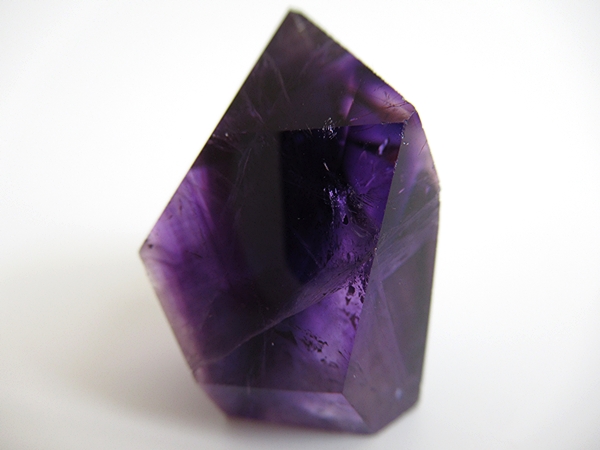 アメジストエレスチャルクォーツ ポリッシュ ポイント マダガスカル産 天然石