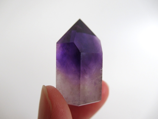 アメジストエレスチャルクォーツ ポリッシュ ポイント マダガスカル産 天然石