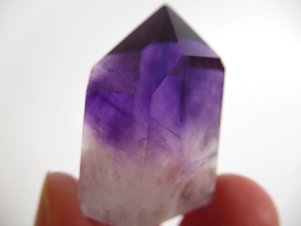アメジストエレスチャルクォーツ ポリッシュ ポイント マダガスカル産 天然石