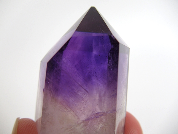アメジストエレスチャルクォーツ ポリッシュ ポイント マダガスカル産 天然石