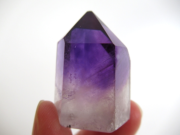 アメジストエレスチャルクォーツ ポリッシュ ポイント マダガスカル産 天然石