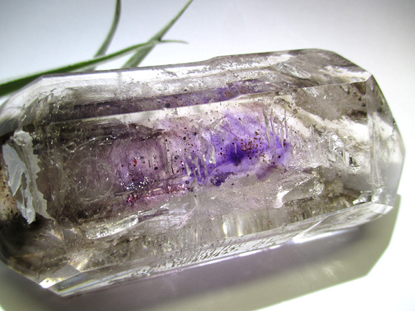 水入りアメジストエレスチャル（スーパーセブン）原石ポリッシュ  