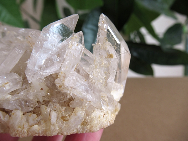 アーカンソー州産 アデュラリアインクォーツ 原石 水晶クラスター