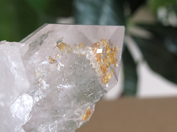 アーカンソー州産 アデュラリアインクォーツ 原石 水晶クラスター