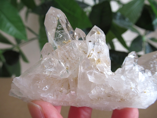 アーカンソー州産 アデュラリアインクォーツ 原石 水晶クラスター