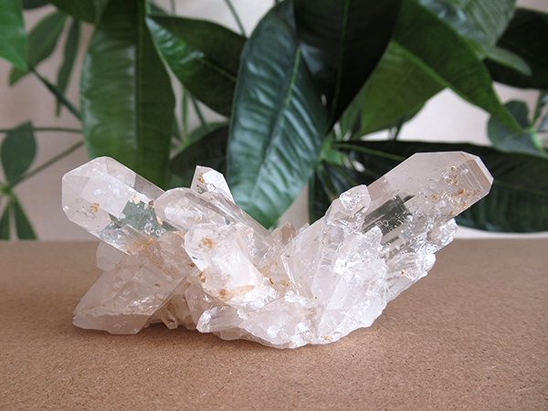 アーカンソー州産 アデュラリアインクォーツ 原石 水晶クラスター