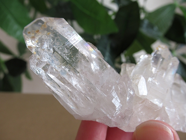 アーカンソー州産 アデュラリアインクォーツ 原石 水晶クラスター