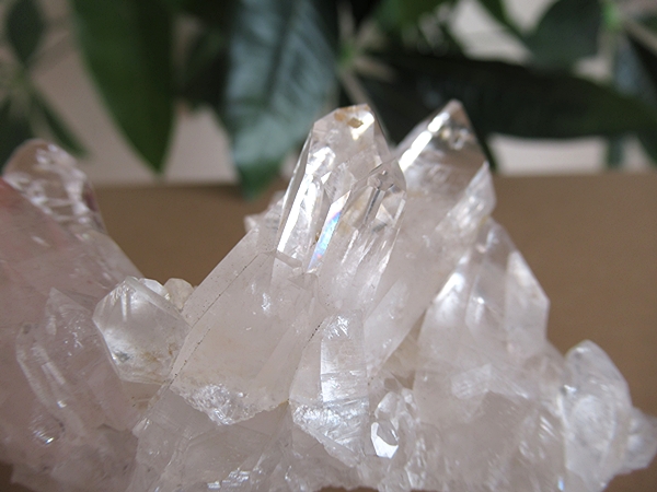 アーカンソー州産 アデュラリアインクォーツ 原石 水晶クラスター