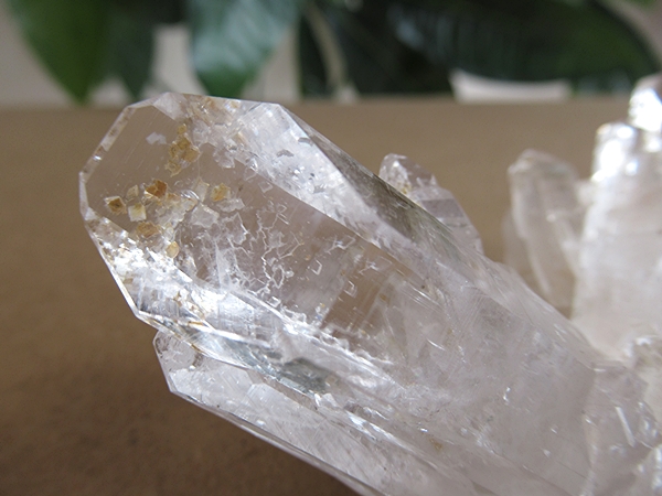 アーカンソー州産 アデュラリアインクォーツ 原石 水晶クラスター