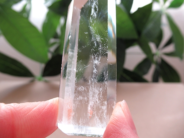 ブルーニードル ハイダウェイクォーツ エンジェルラダー 天然水晶