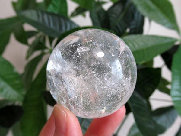 ブラジル バイーア州産 レムリアンシードクリスタル レインボークォーツ 丸玉
