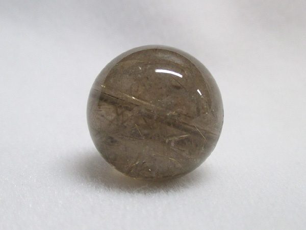 ルチル】 インクルージョン水晶 ビーズ 約20mm 【鬮石(くじいし ルチル】 インクルージョン水晶 ビーズ 約20mm 【鬮石(くじいし
