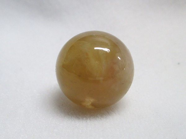イエロー系】 インクルージョン水晶 ビーズ 約20mm 【鬮石（くじ