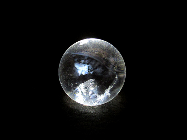 ブルーハイダウェイクォーツ丸玉 約20mm エンジェルラダー 天然水晶