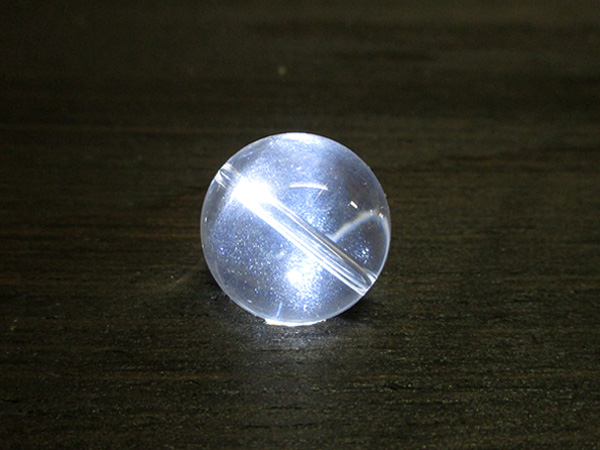 ブルースタークォーツ丸玉 約18mm ブレスレット用 天然水晶 穴