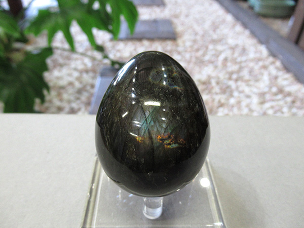 ブラックラブラドライト エッグ 原石磨き 天然石専門店 鬮石