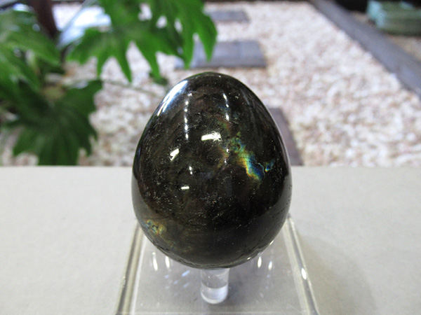 ブラックラブラドライト エッグ 原石磨き 天然石専門店 鬮石