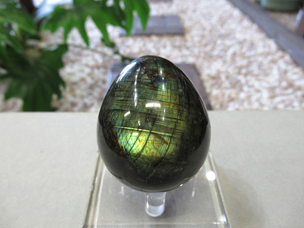 ブラックラブラドライト エッグ 原石磨き 天然石専門店 鬮石