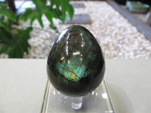 ブラックラブラドライト エッグ 原石磨き 天然石専門店 鬮石