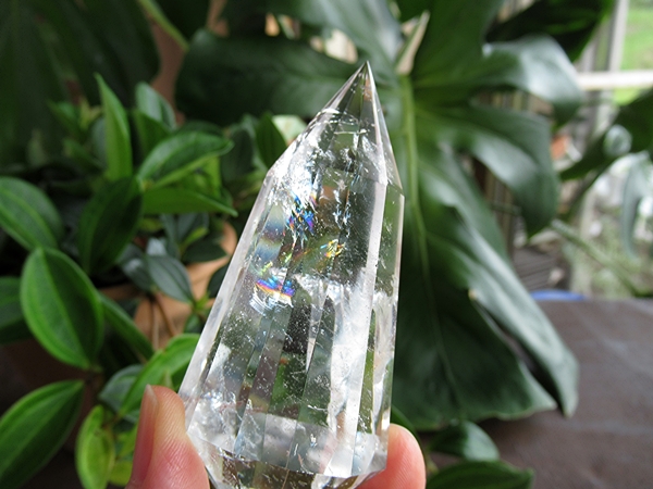 ブラジル産クリアクォーツ　13面ヴォーゲルワンド　クリスタル　水晶 ブラジル トカンティンス州産 ヴォーゲルワンド 両剣水晶 ダブル