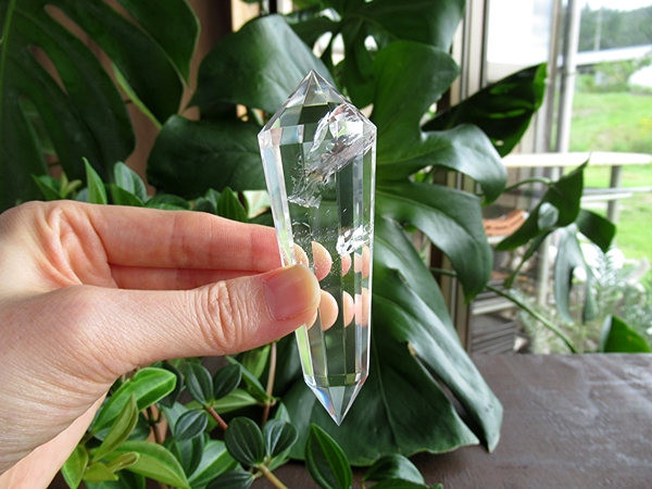 ブラジル産クリアクォーツ 13面ヴォーゲルワンド クリスタル 水晶
