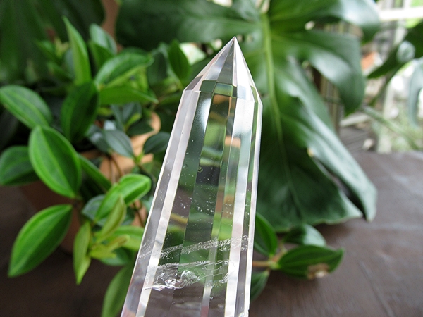 ブラジル産クリアクォーツ　13面ヴォーゲルワンド　クリスタル　水晶 ブラジル バイーア州産 ヴォーゲルワンド 両剣水晶 ダブルポイント