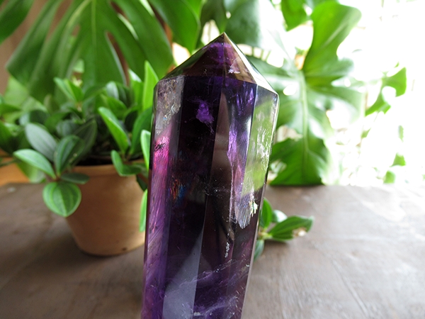 天然石アメジスト フォーゲル約15.5cm