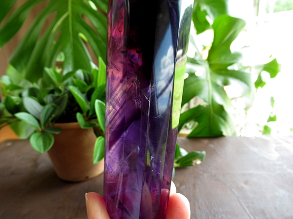 アメジストヴォーゲルワンド 両剣水晶 ダブルポイント 通販