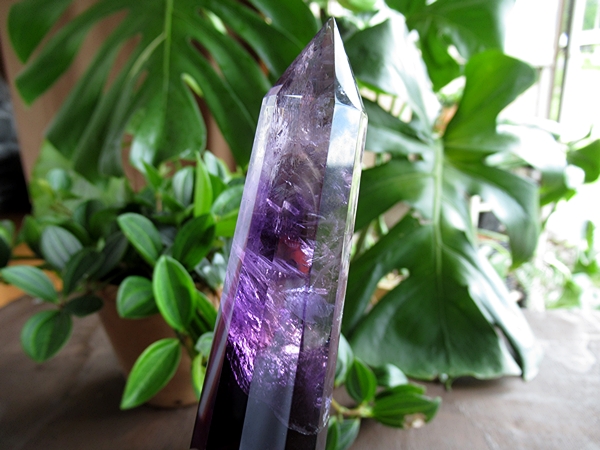 バイーア産 アメジストヴォーゲルワンド 両剣水晶 ダブルポイント