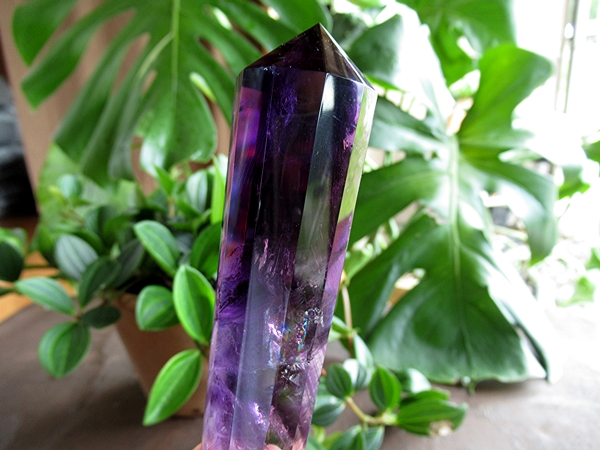 バイーア産 アメジストヴォーゲルワンド 両剣水晶 ダブルポイント