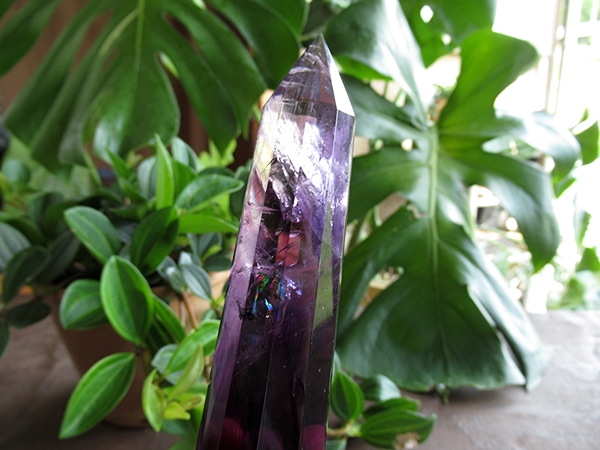 バイーア産 アメジストヴォーゲルワンド 両剣水晶 ダブルポイント