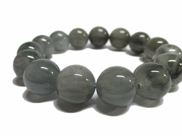 ブルーアンフィボールインクォーツブレスレット 青針水晶 販売/鬮石