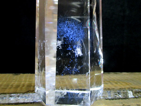 ブルーエンジェルラダークリスタル（ハイダウェイクォーツ）天然水晶ポイント
