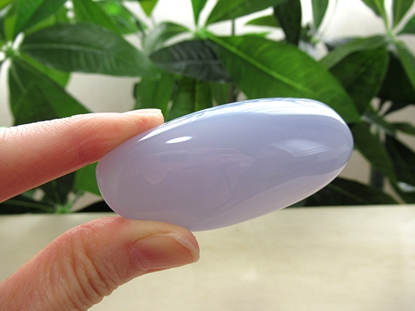 パワーストーン 天然石 ブルーカルセドニー 原石 62g No.325