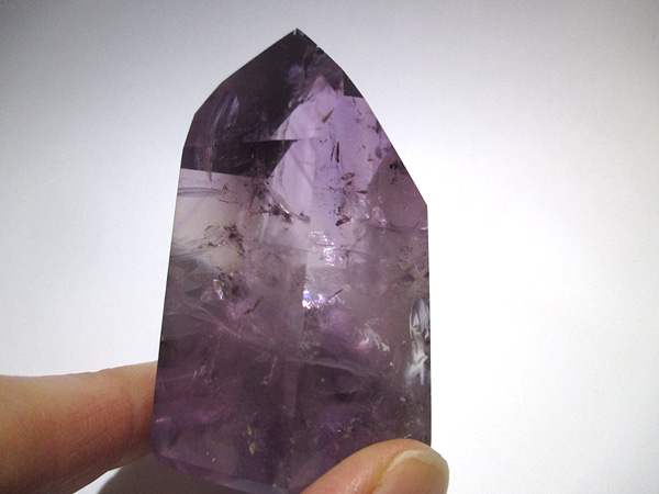 ブラジル産 アメジスト ポイント ポリッシュ 紫水晶 通販 天然石専門店 販売