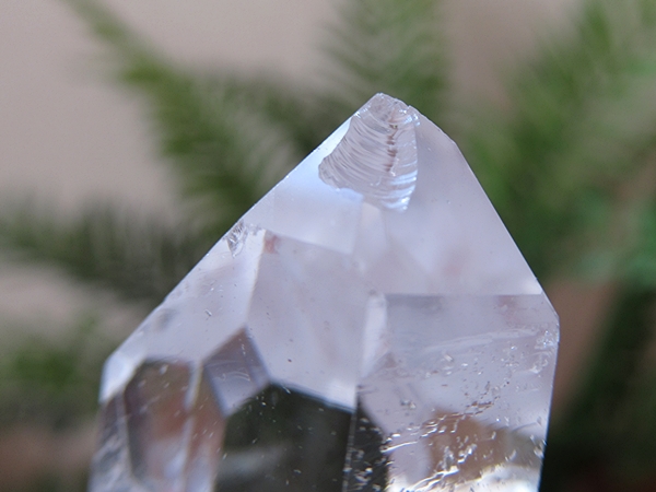 コリント産 高品質 水晶 ダブルポイント ウィンドウ レシーバー イシス