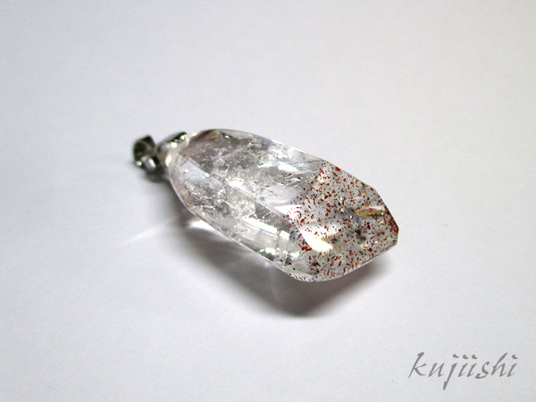 レピドクロサイトインクォーツ（ファイヤークォーツ）水晶ペンダントトップ