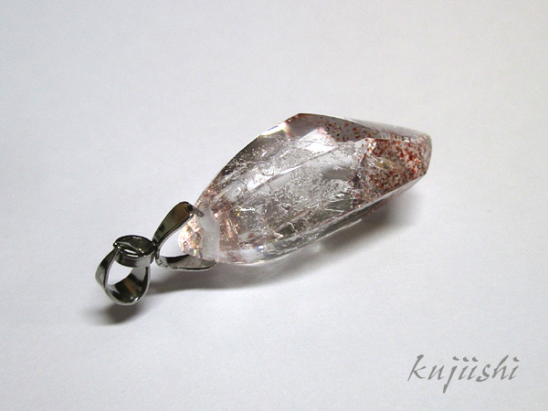 レピドクロサイトインクォーツ（ファイヤークォーツ）水晶ペンダントトップ
