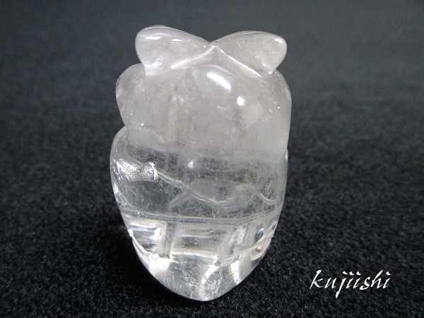 フクロウ　水晶クラスター　彫物　手彫り　天然石 フクロウ水晶クラスター彫物開運天然石