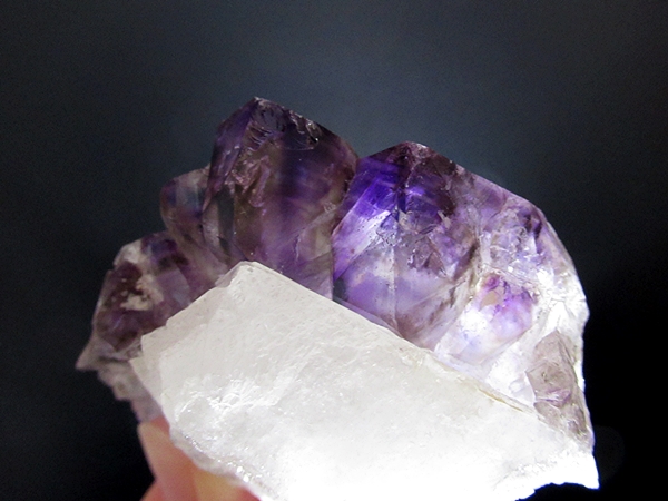 アメジストエレスチャルクォーツ 原石 コンゴーニャス産 天然石