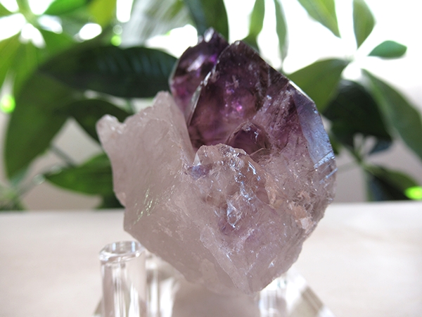 アメジストエレスチャルクォーツ 原石 コンゴーニャス産 天然石
