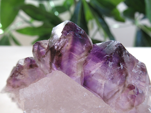 アメジストエレスチャルクォーツ 原石 コンゴーニャス産 天然石