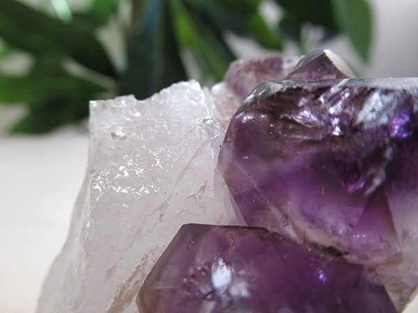アメジストエレスチャルクォーツ 原石 コンゴーニャス産 天然石